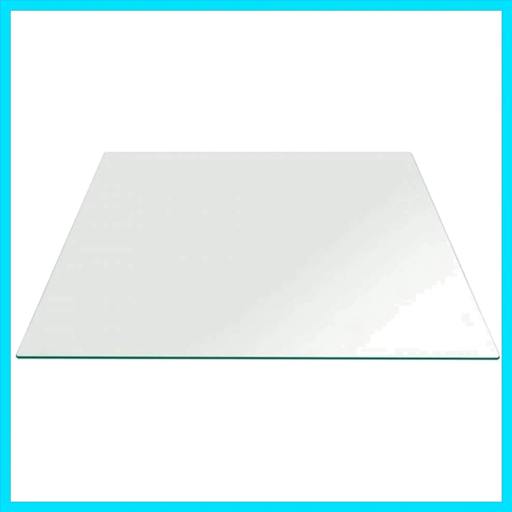 WGV Large Square Mirror Plate 12" Width, 4.2 mm Thickness, Frameless Sanded E...