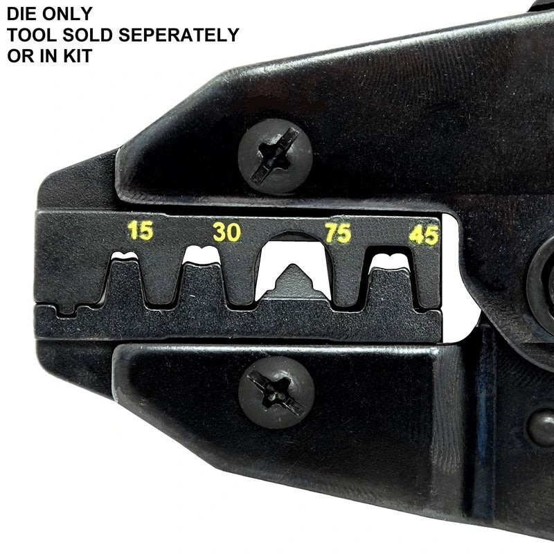 DC Terminal/Power Pole Interchangeable Die For Standard Ratcheting Crimp Tools