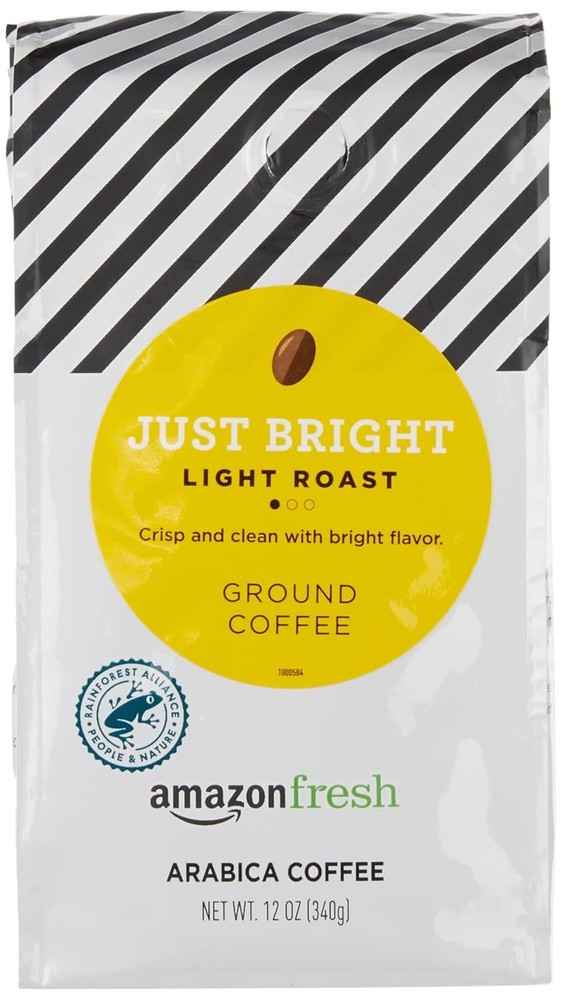 Just Bright Ground Coffee, Light Roast, 12 Oz