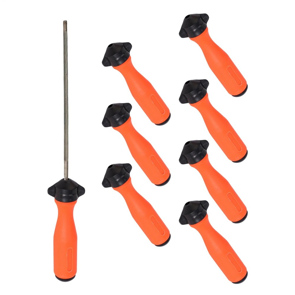 8 Pieces Chainsaw File Handle Precise Ergonomic Reusable 4mm-5mm Chainsaw Files
