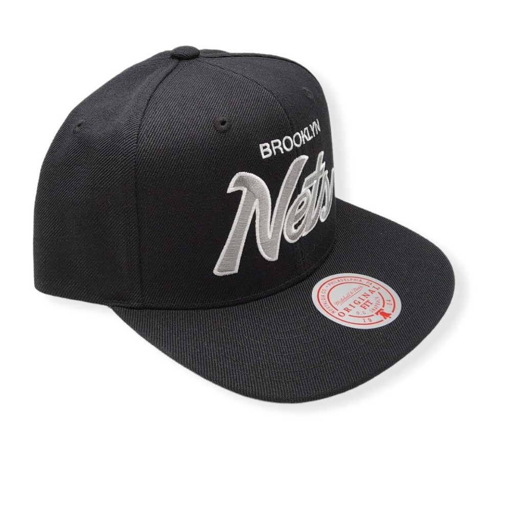 Mitchell & Ness Brooklyn Nets Team Script 2.0 Adjustable Snapback Hat Cap