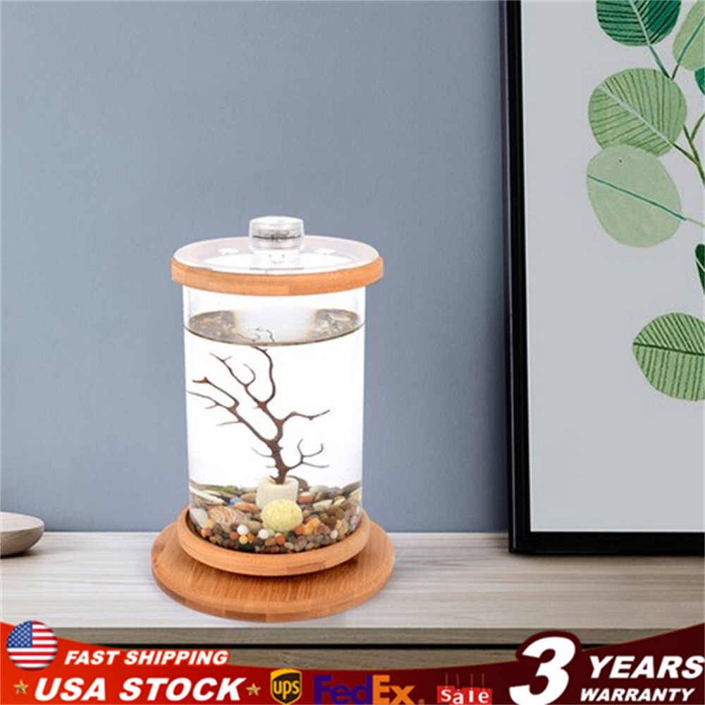 Fish Tank Aquarium,Oxygenation,Water Circulation Triple Function,Leak-Proof Base