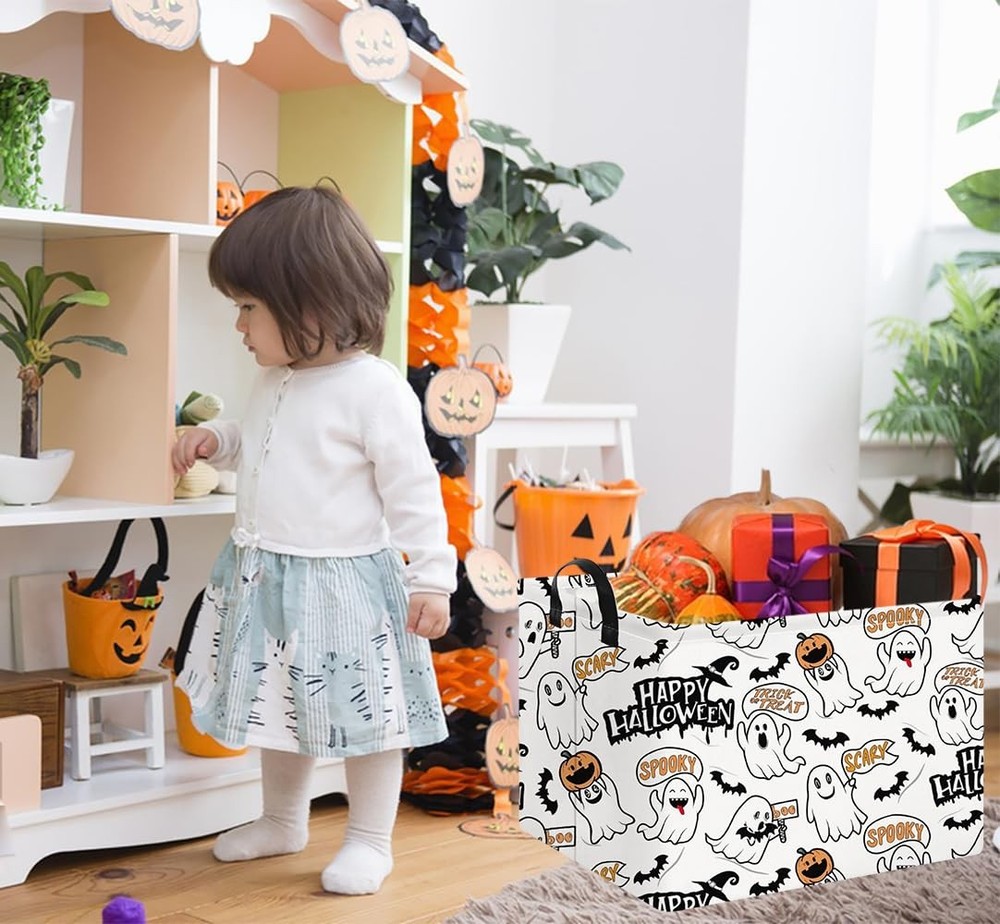 NTAOHAMPER Rectangular Storage Baskets, Gift Basket for Halloween, Book Box, ...