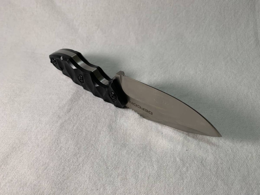 DEFCON HYDRA Fixed Blade Knife D2 Steel G-10 Handle w/Sheath