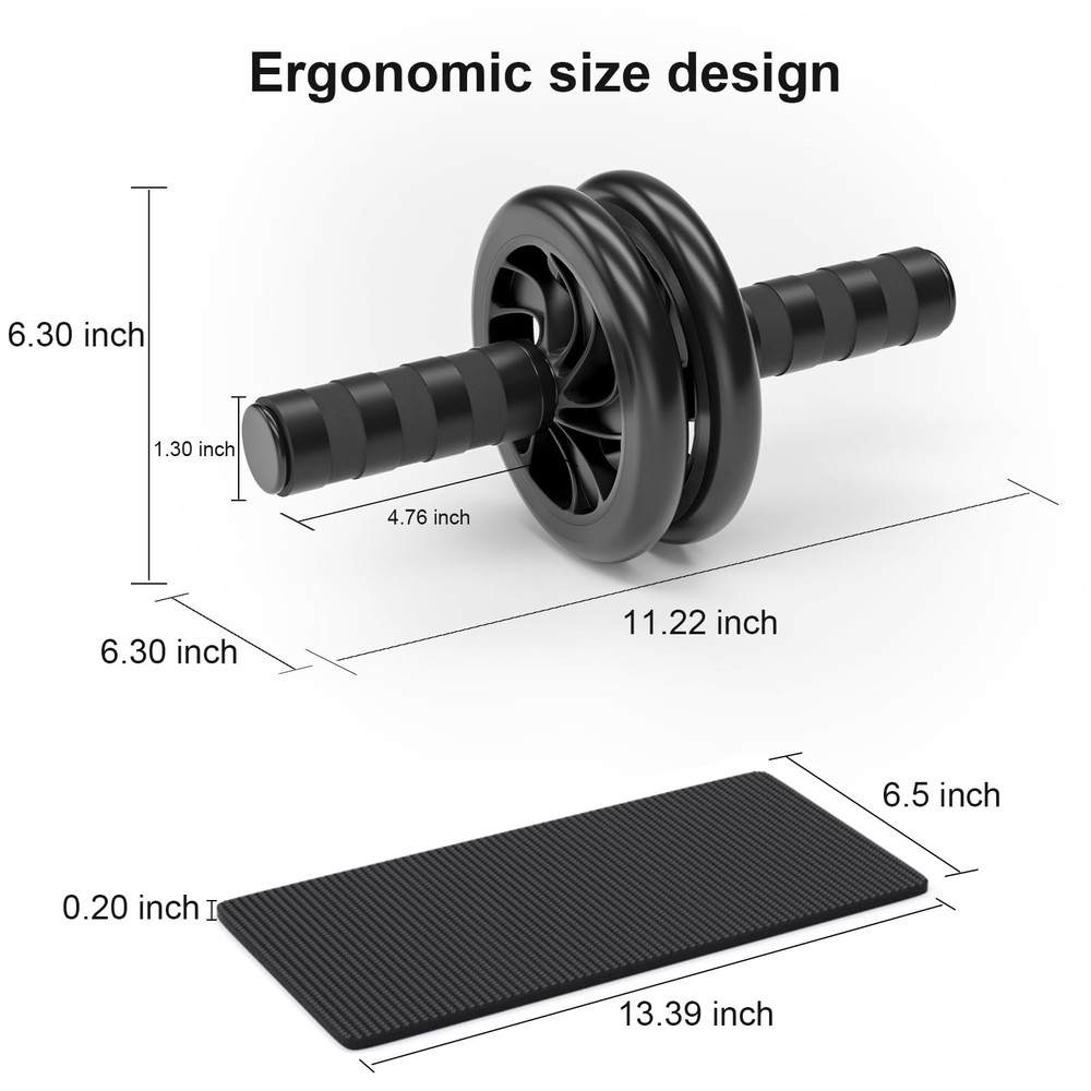 Abdominal Wheel, Ab Roller for Abdominal Exercise Machine, Abs Workout Equipm...