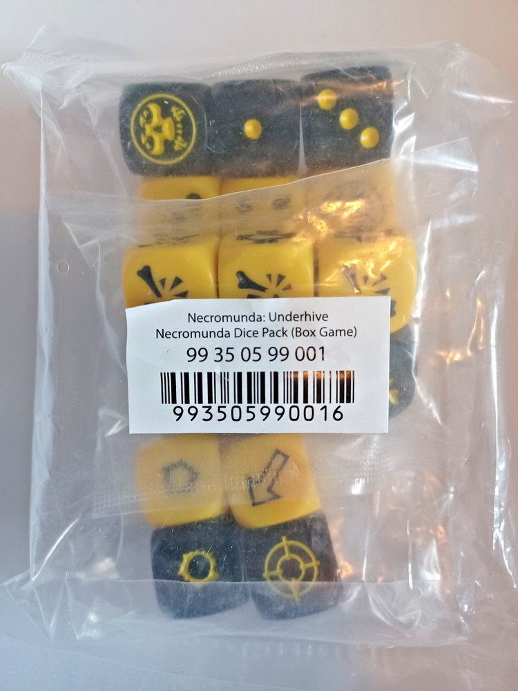 Underhive Starter Set Dice-OOP-Gang-Goliath-Escher-Orlock-Van Saar-Necromunda