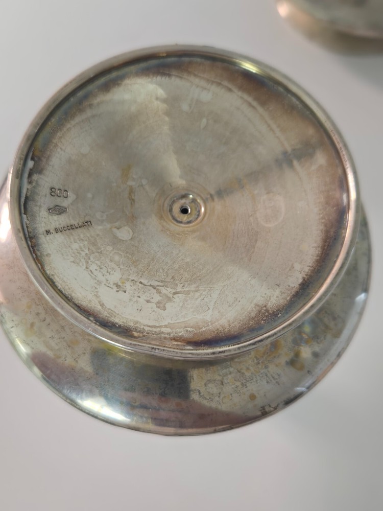 PAIR OF BUCCELLATI SILVER CANDLESTICKS
