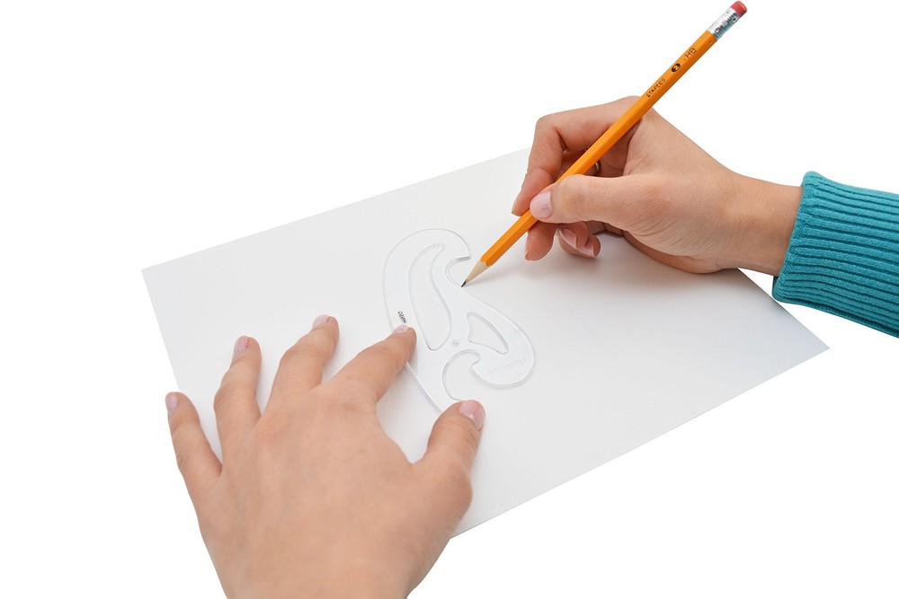 French Curve Ruler Set 4pcs Plastic Drawing Template Drafting Tools