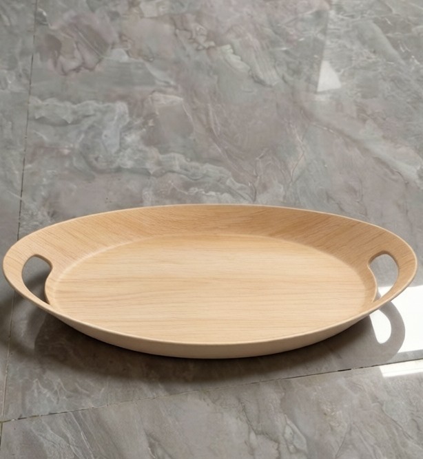 19" Melamine Serving Tray with Handle