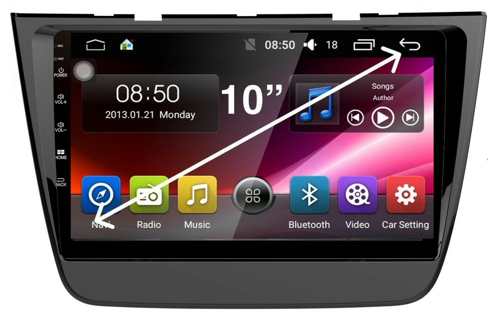 MG ZS 2018-2019 GPS BLUETOOTH STEREO HEAD UNIT APPLE CARPLAY ANDROID AUTO CAMERA