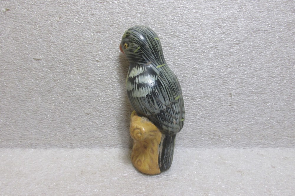 HAND MADE, HAND PAINTED PARROT FIGURE