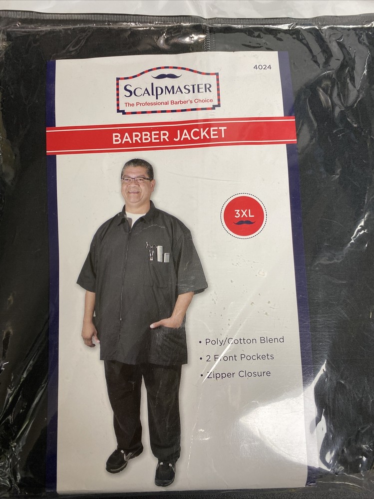 Scalpmaster Black  Barber Jacket - 3XL