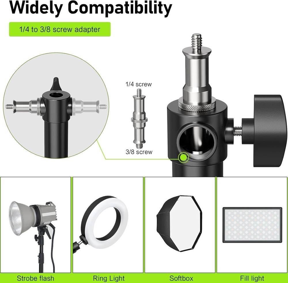 Wall Mount Ring Light Boom Arm 4.3ft Studio Video