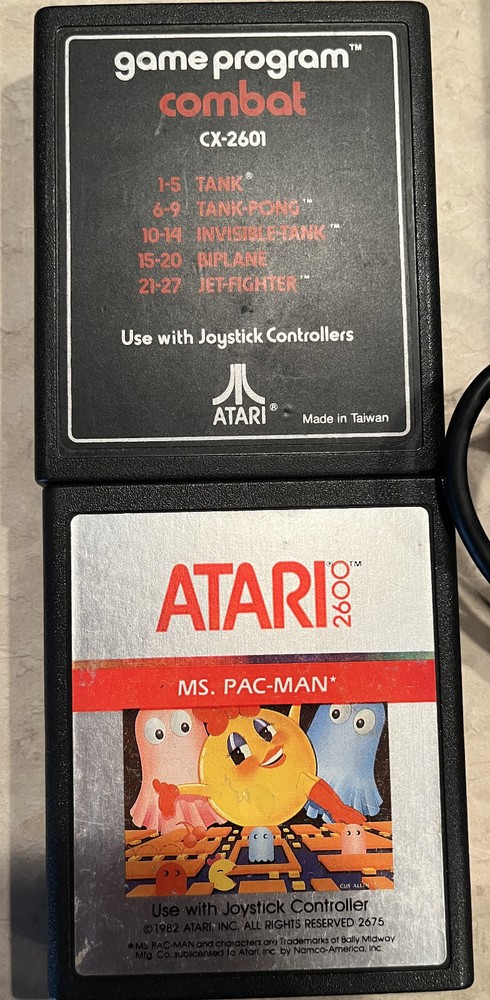 Atari 2600 Bundle Console, 4 Games, 2 Joysticks, 2 Paddles Cleaned & Tested!! #3