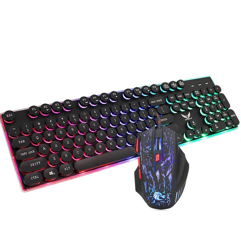X2 Computer Set Video Game Gaming PC Keyboard Keypad Console LED PI Mouse Bundle
