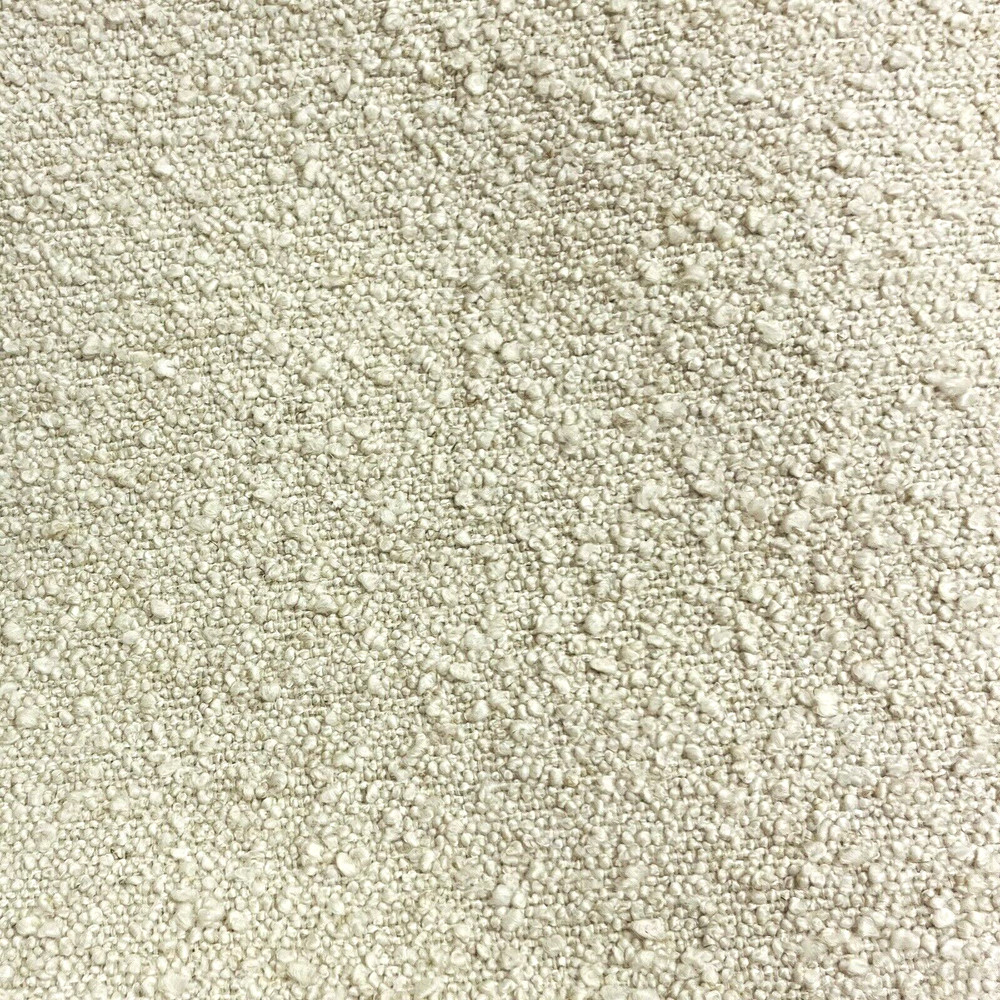 TEXTURED BOUCLE PERFORMANCE UPHOLSTERY FABRIC BURBANK BEIGE 4 YARDS