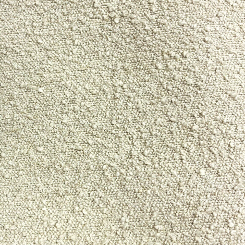 TEXTURED BOUCLE PERFORMANCE UPHOLSTERY FABRIC BURBANK BEIGE 4 YARDS