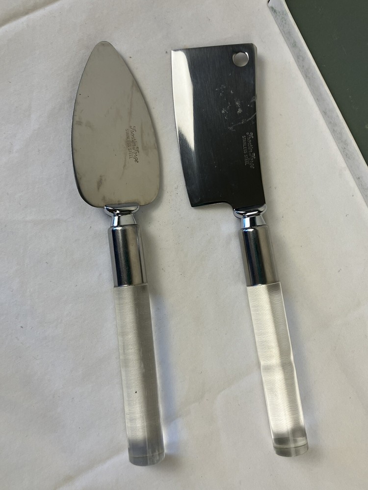 MCM Vintage Frontier Forge CHEESE IT! Cheese Serving Set Stainless Steel