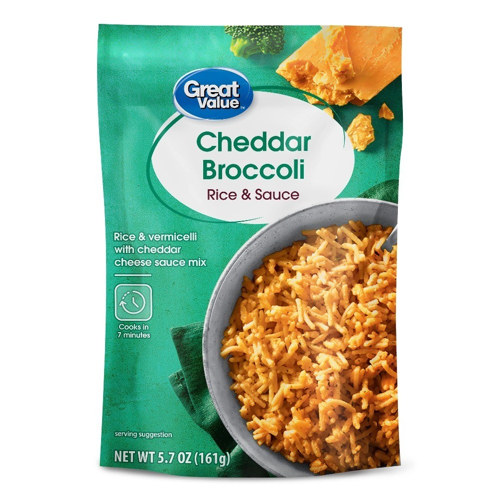 (4 pack) Cheddar Broccoli Rice & Sauce, 5.7 oz