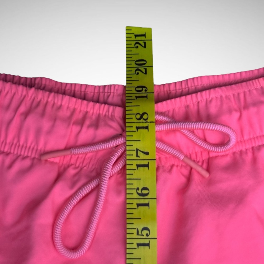 Jordan Swim Trunks Mens Small Solid Pink Pre Owned Straight Draw Strings