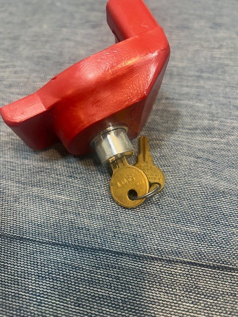 Two Red Glad Hand Locks With Two Keys. Keyed Alike LQQK!! D