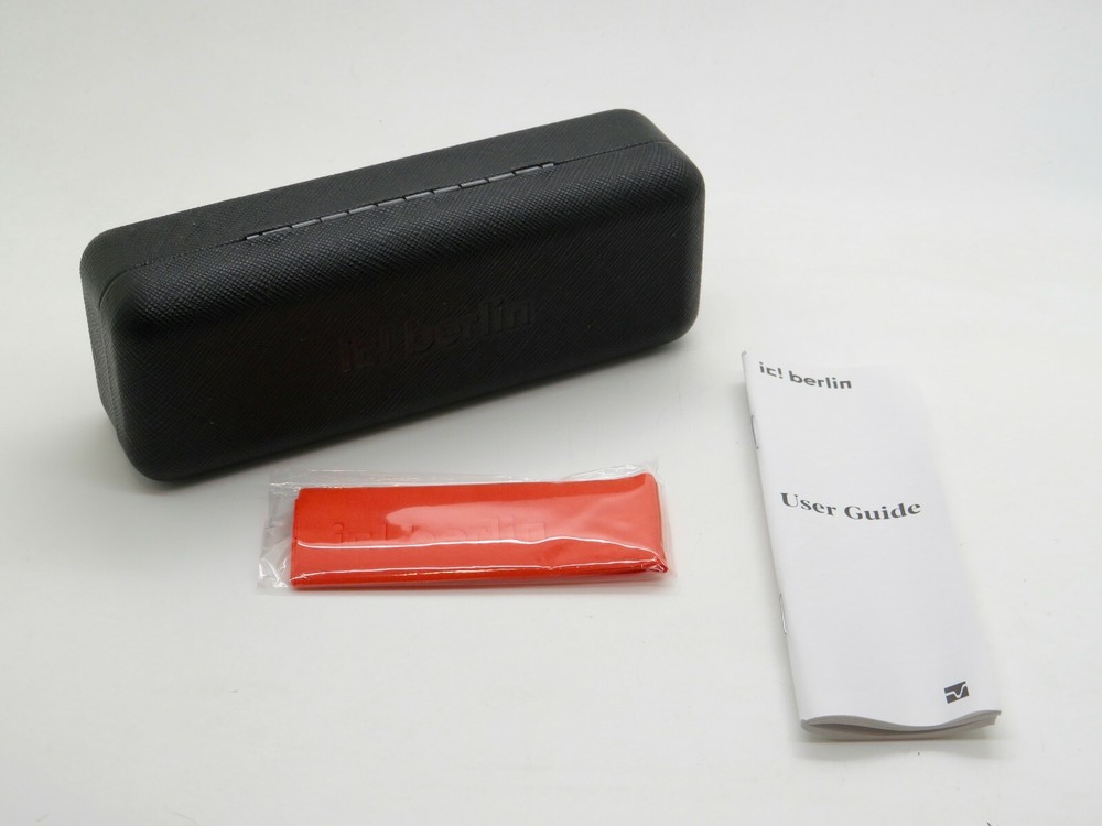 IC BERLIN Eye-Popping Matte Black Authentic 51mm Eyeglasses