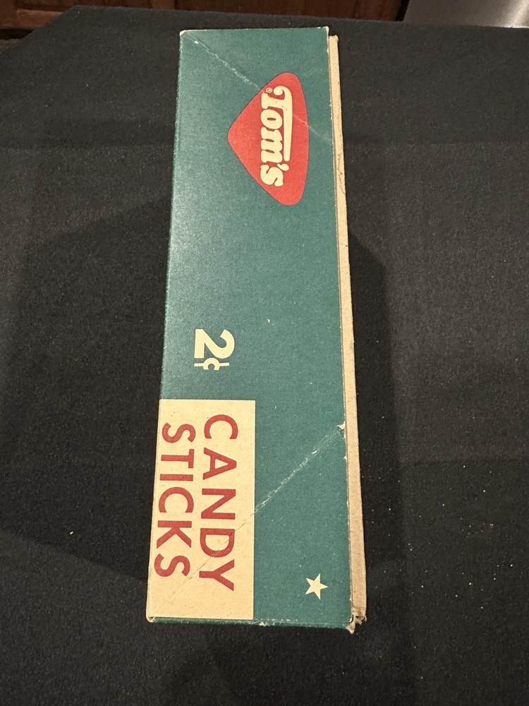 Vintage Advertisement Tom’s Candy Sticks Box