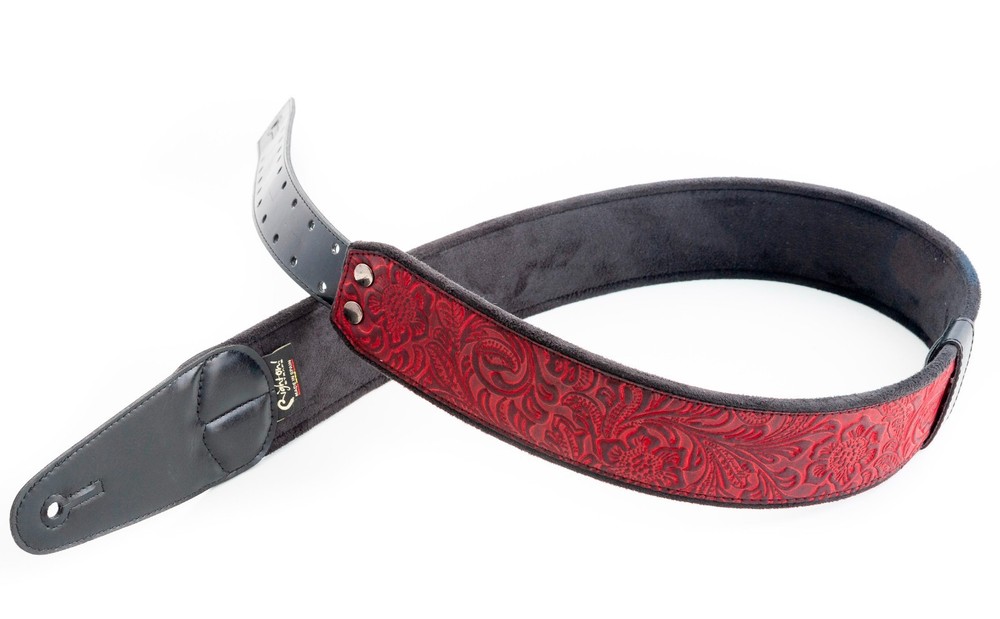 RightOn! Mojo Sandokan Red Guitar Strap