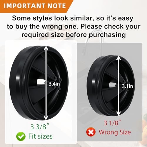 Garbage Disposal Splash Guard 3 3/8" for InSinkErator Evolution Series, Noise