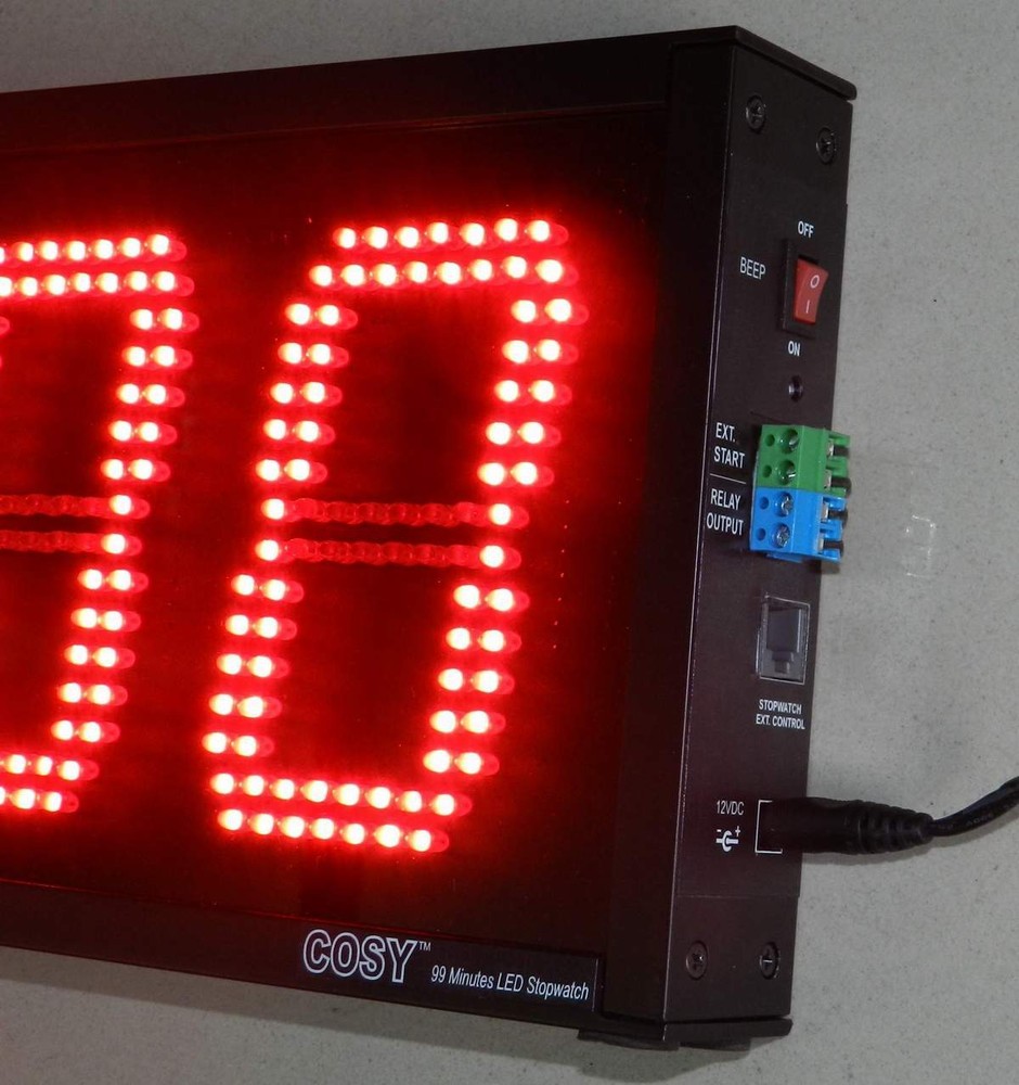 4 Digit - 99 minutes stopwatch timer 4" high LED digits