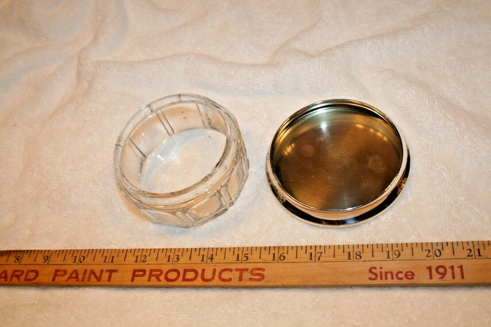 Antique Gorham B5 Sterling & Cut-Glass Dish
