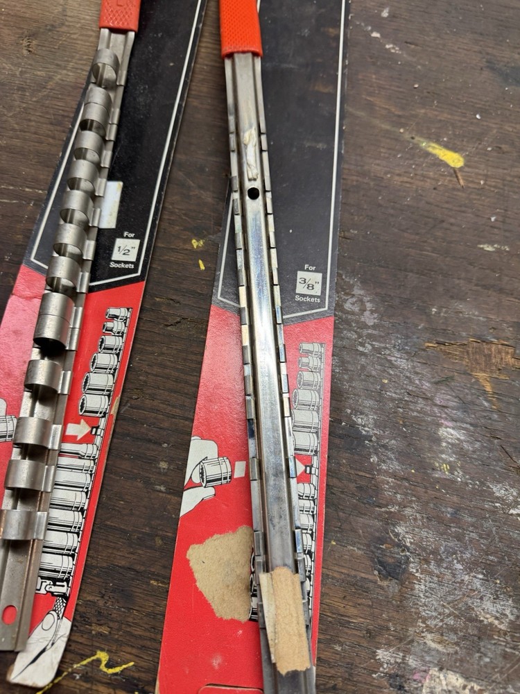 Sears Socket Carry Rack (2) For 1/2 And 3/8