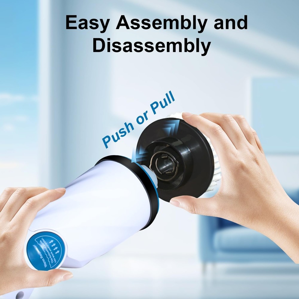 Electric Spin Scrubber Replaceable Brush Heads Set, 4 Pack Cordless Spin Scrubbe