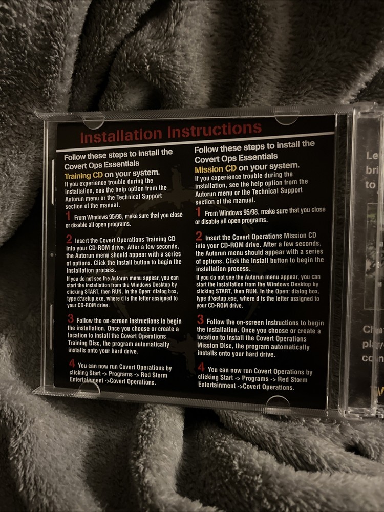 Tom Clancy's Rainbow Six: Covert Ops Essentials (2000) PC GAME. SEE DESCRIPTION