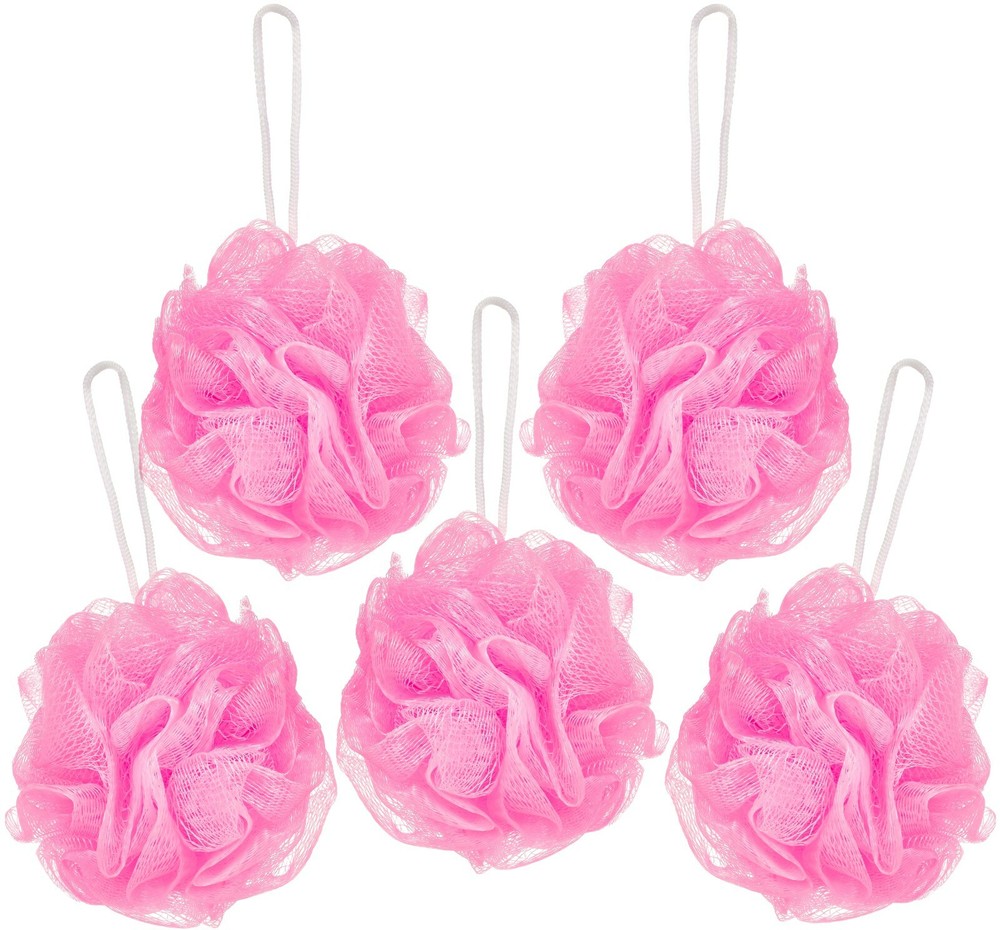 BRUBAKER - Bath & Shower Sponge - Exfoliating Mesh Pouf Loofah