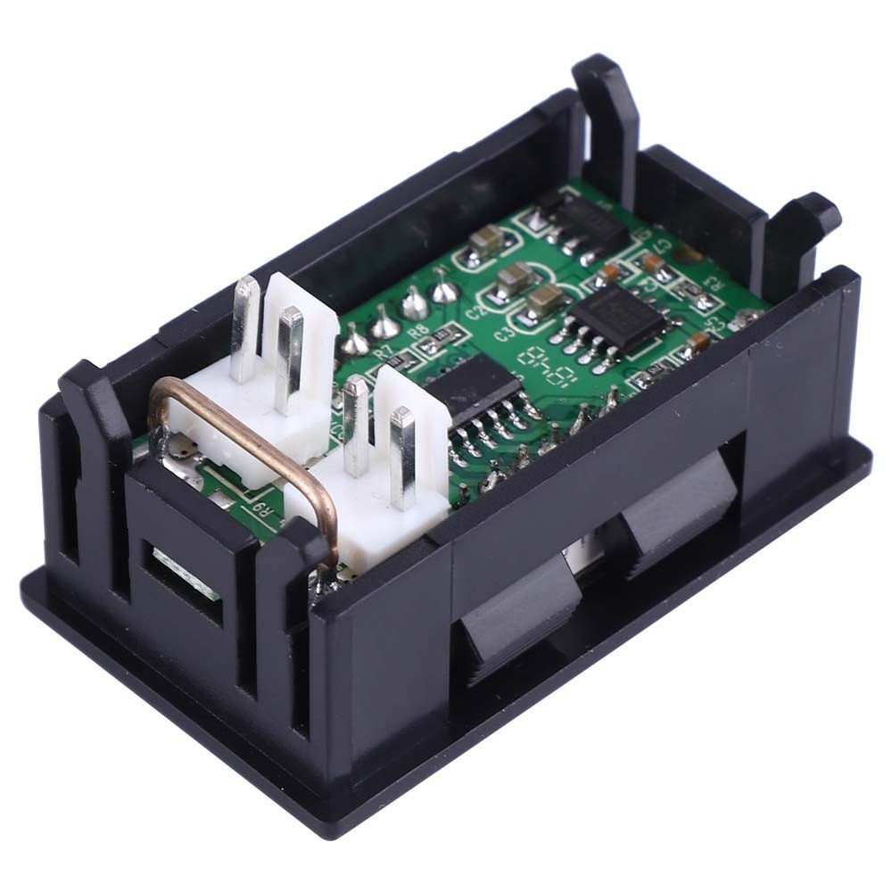 0.56 In Two Cable Digital DC Current Display Panel 0-10A Ammeter Accessory Part