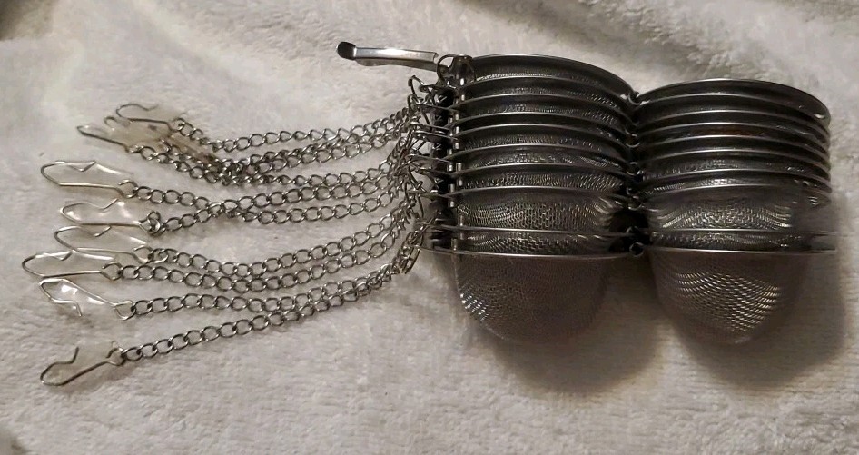 10 Pc Tea Steeper Mesh Infuser Loose Mesh Ball Tea Leaf Strainer Spice Filter