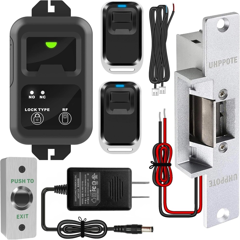 UHPPOTE Access Control Electric Strike Door Lock Fail-Secure Kit Multicolor