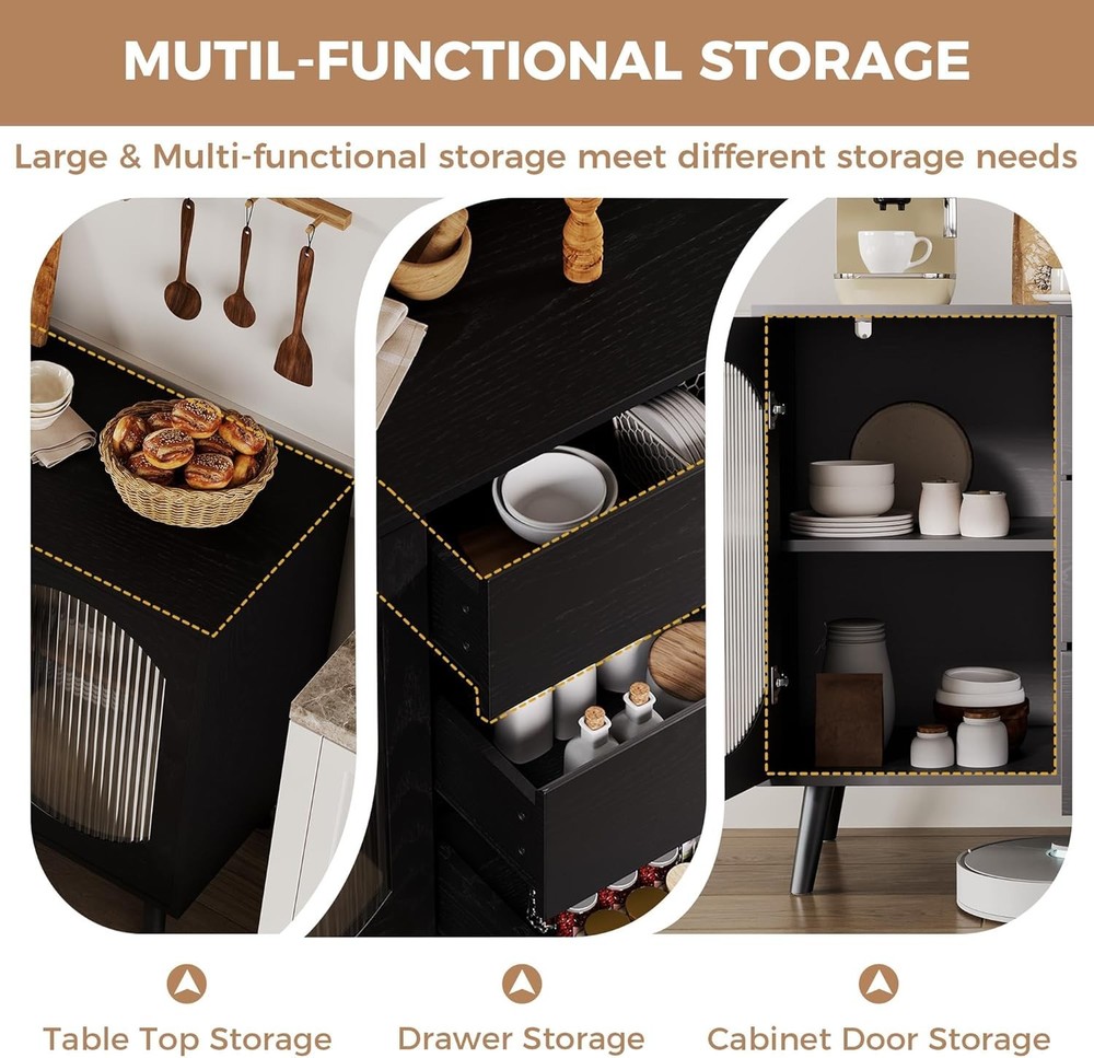 Sideboard Buffet Cabinet with Storage, Buffet Cabinet