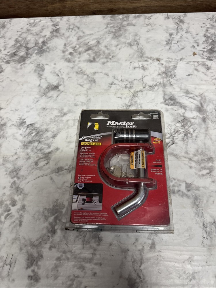 Master Lock Fifth Wheel/King Pin Coupler Latch & Receiver Lock -- 2999DAT