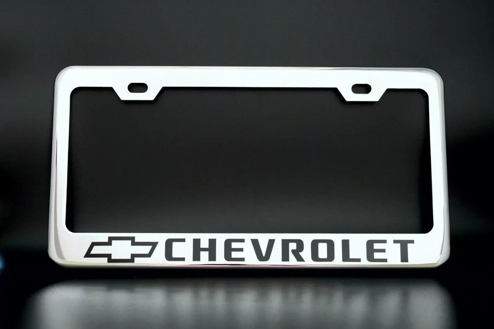 Chevrolet Chrome Metal License Plate Frame