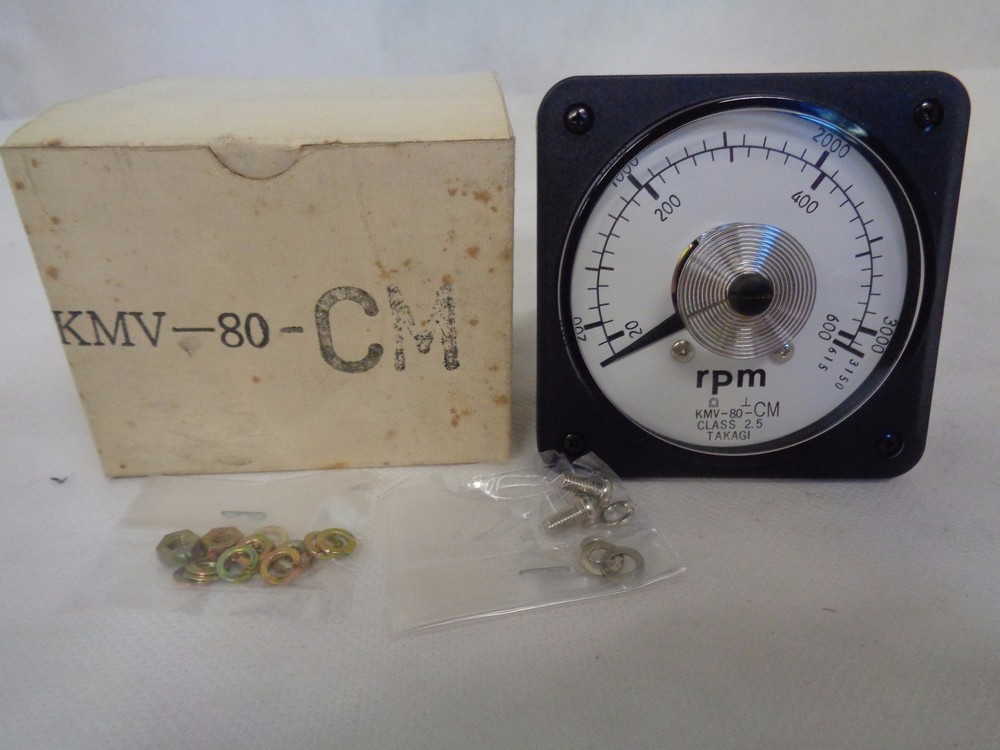 NEW TAKAGI KMV-80-CM CLASS 2.5 TACHOMETER