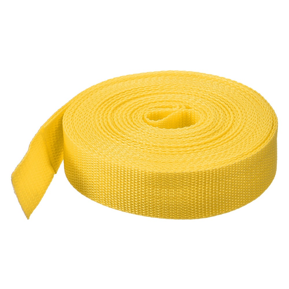 Lightweight Polypropylene Webbing Strap 3.8cm 10 Yard Dark Yellow