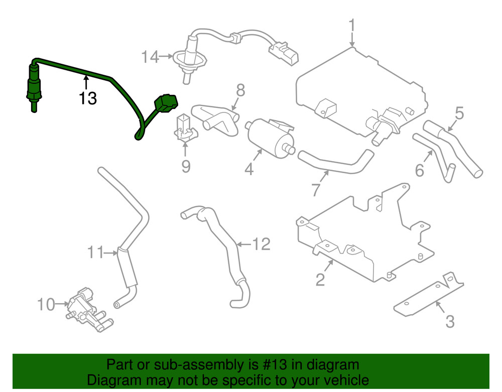 Genuine Mitsubishi Oxygen Sensor 1588A683