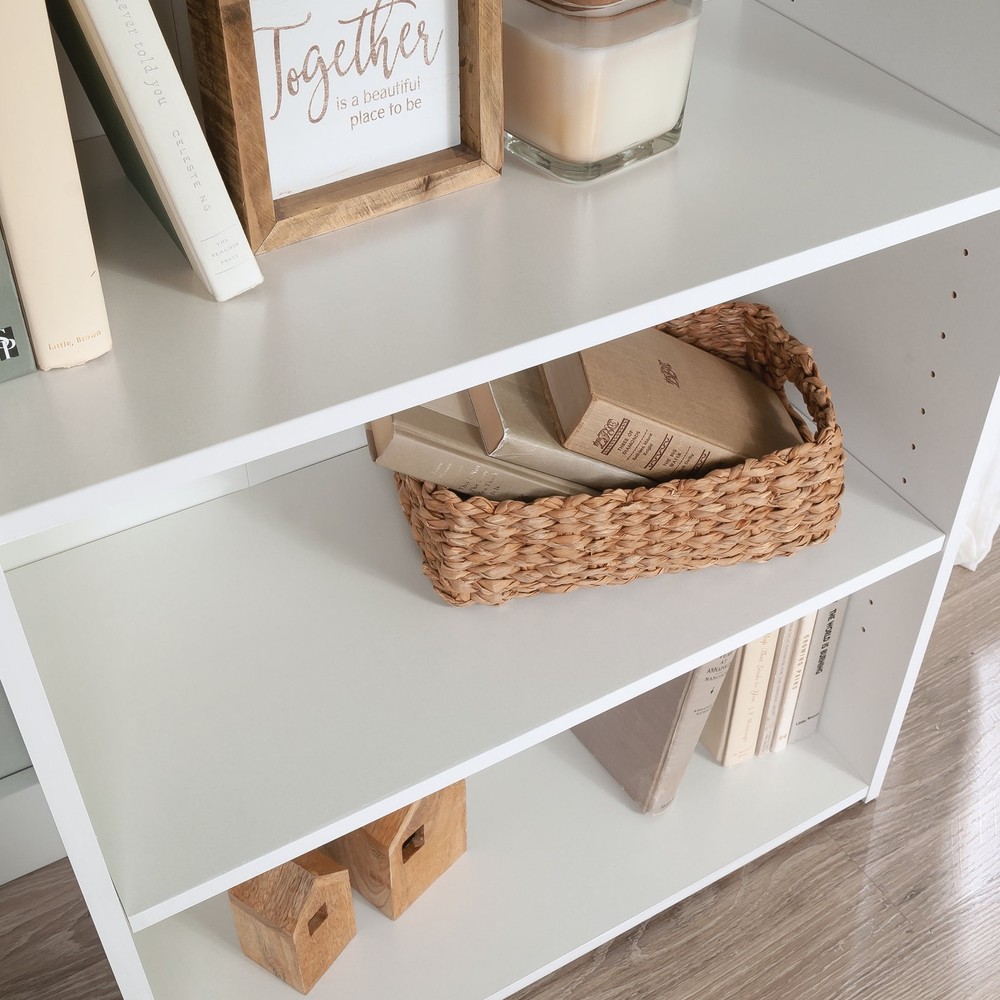 Beginnings 3-Shelf Bookcase Soft White Finish