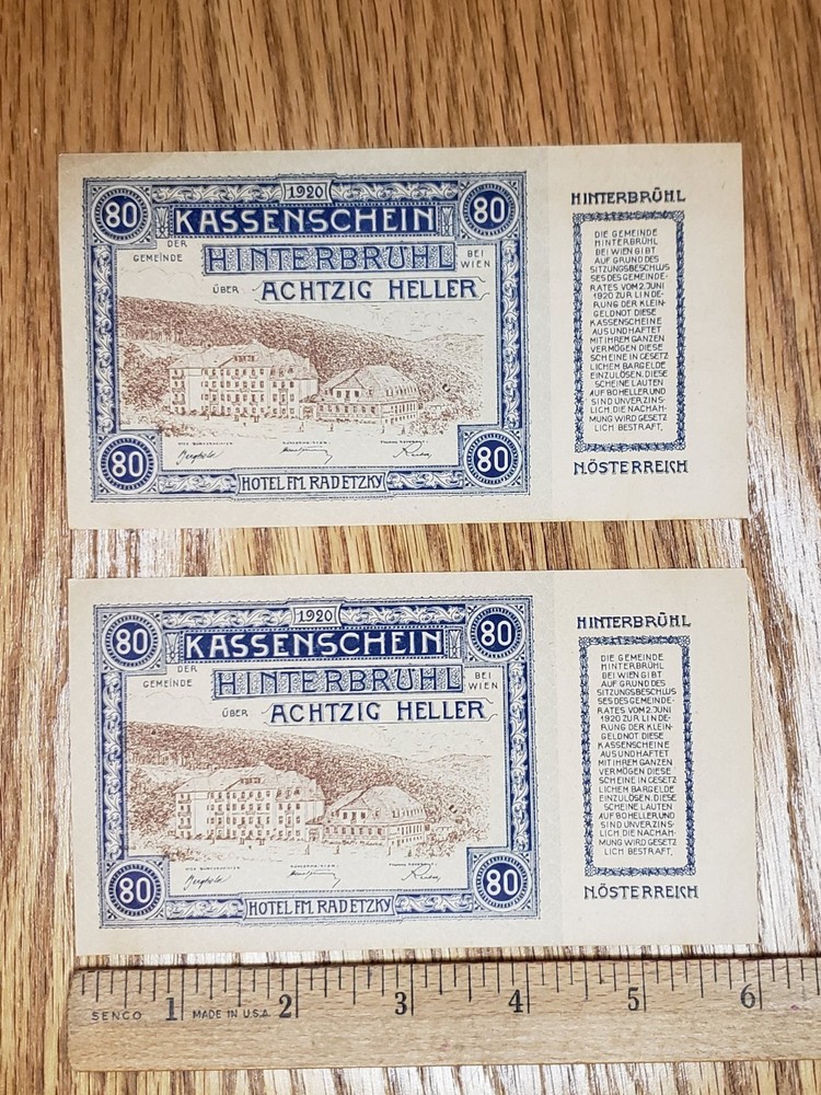 2 1920 Australia Emergency notes