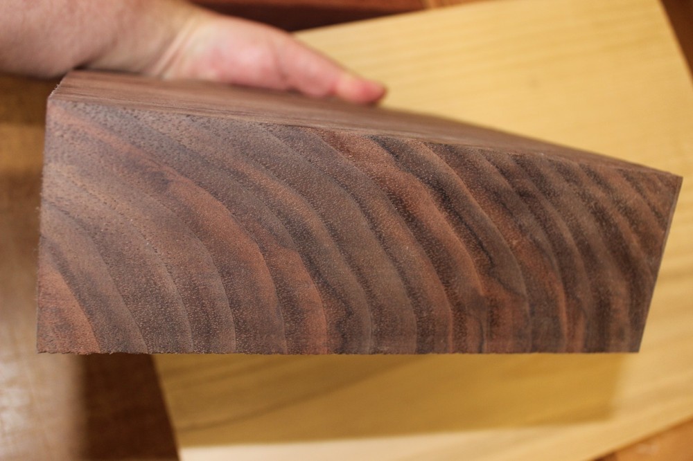 Black walnut bowl blank 9 X 9 X 3"