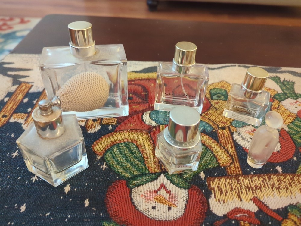 Empty Perfume Bottles Celine Dion & Others