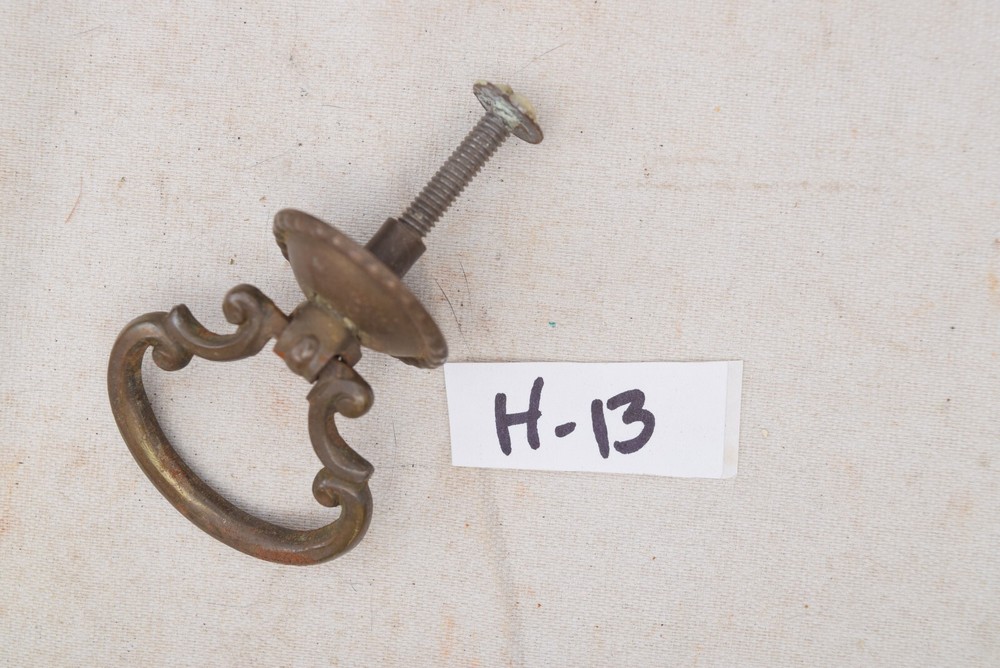 SALVAGED Single Post HARDWARE Vintage & Antique Cabinet/Drawer DROP RING PULL(S)