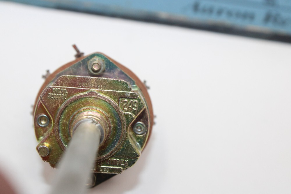 TWO Unidex 249 10 Position 1 Pole Rotary Switch